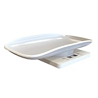 Vista 2 de 1 unid báscula electrónica de bebé digital de plástico para mascotas con pantalla LCD herramienta de medición de pesaje infantil de alta precisión