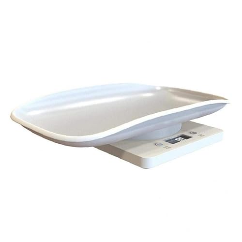 Miniatura 2 de 1 unid báscula electrónica de bebé digital de plástico para mascotas con pantalla LCD herramienta de medición de pesaje infantil de alta precisión