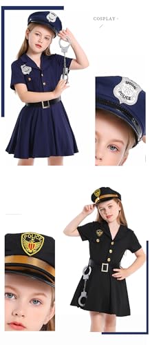 Disfraz de policía para niñas 10-12 años miniatura 5