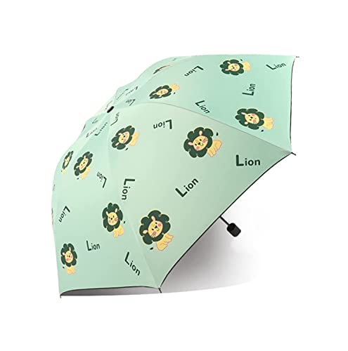 Paraguas portátil plegable CMBSSTFC azul para el sol y lluvia con protección contra el viento