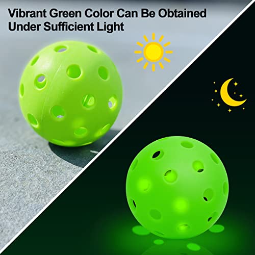 Montela Pickleball Balls 4 Pack Outdoor Indooor Pickleball Balls Usapa Pickleball Approved Official Sports Pickle Balls Pickleballs For Outdoor Play,40 Holes Pickleball With Net Bag,Neon Green #TOP2