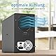 FANTEC 10fach USB3.2 Gen2 10G Festplatten Dockingstation für 10x SATA 3,5/2,5 Zoll SSDs und HDDs. Transferraten bis 10Gbit/sec, kein Werkzeug nötig, 2X USB Kabel. Metallgehäuse schwarz