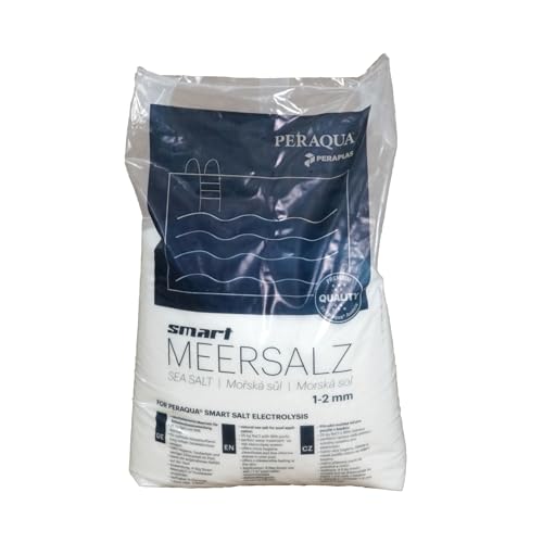 Sel de mer intelligent - Grain de 1 à 2 mm - Pour une utilisation en combinaison avec les systèmes d'électrolyse au sel dans les installations de piscine - Sac de 25 kg
