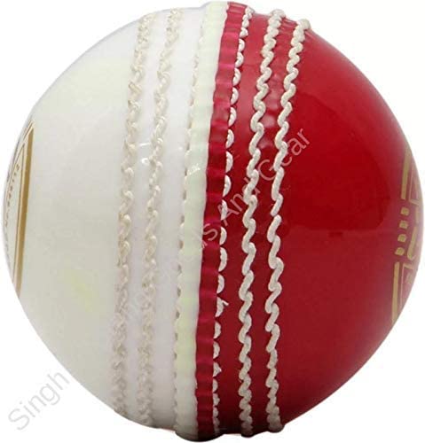 Onekbhalo Red/White Hand Stitched Cricket Balls