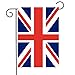 Dwustronne brytyjskie flagi stoczni | 45x30cm UK National Union Jack Flag-poliester Wielka Brytania Banery do ogrodu na zewnątrz, patio, trawnika, podwórka, dekoracji wnętrz Lanzhi