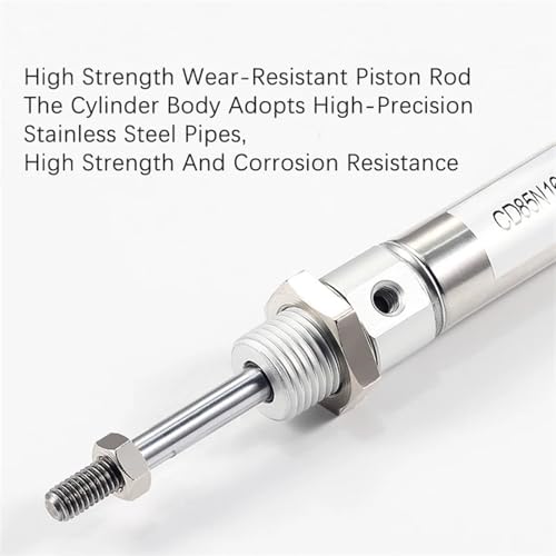 Vérin pneumatique CD85N à double effet avec course fluide de 60mm - 5