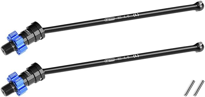 GPM 4140 Medium Carbon Steel Front/Rear Driveshaft with 7075 Alloy Hex for TRAXXAS XRT 8S X-Maxx WideMaxx Ultimate Suitable for #7895 WideMaxx Suspension Kit (Orange)