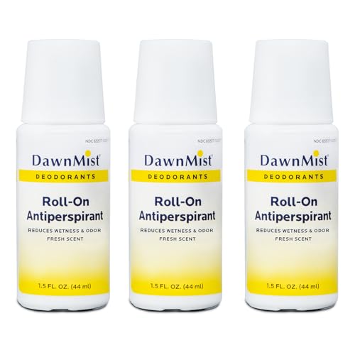 Dukal RD15 DawnMist Roll On Antiperspirant 1.5oz 3 Pack