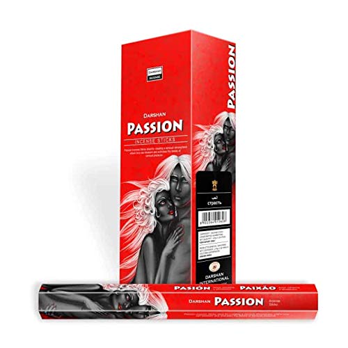 SpiruDarshan Wierook Passion (6 packs) / Darshan Räucherstäbchen Passion (6 packs of 20 pieces)