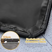 COSTWAY Garage Bodenmatte, 550 x 240 cm Auto Ölauffangmatte, Ölmatte rutschfest & wasserdicht & wiederverwendbar, Garagenmatte Antirutschmatte mit doppelseitigem Klebeband für Werkstatt, Garage – Ansicht 6