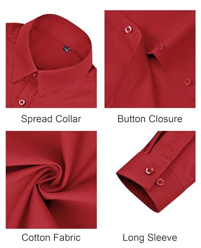Image of J.VER Button Down Shirts for Women Stretch Collared Long Sleeve Dress Shirt | Business Casual, for Work Office, Meetings, Dinner, Dates, Travel, Leisure, Elegant, Workout, Social Gathering, Commute