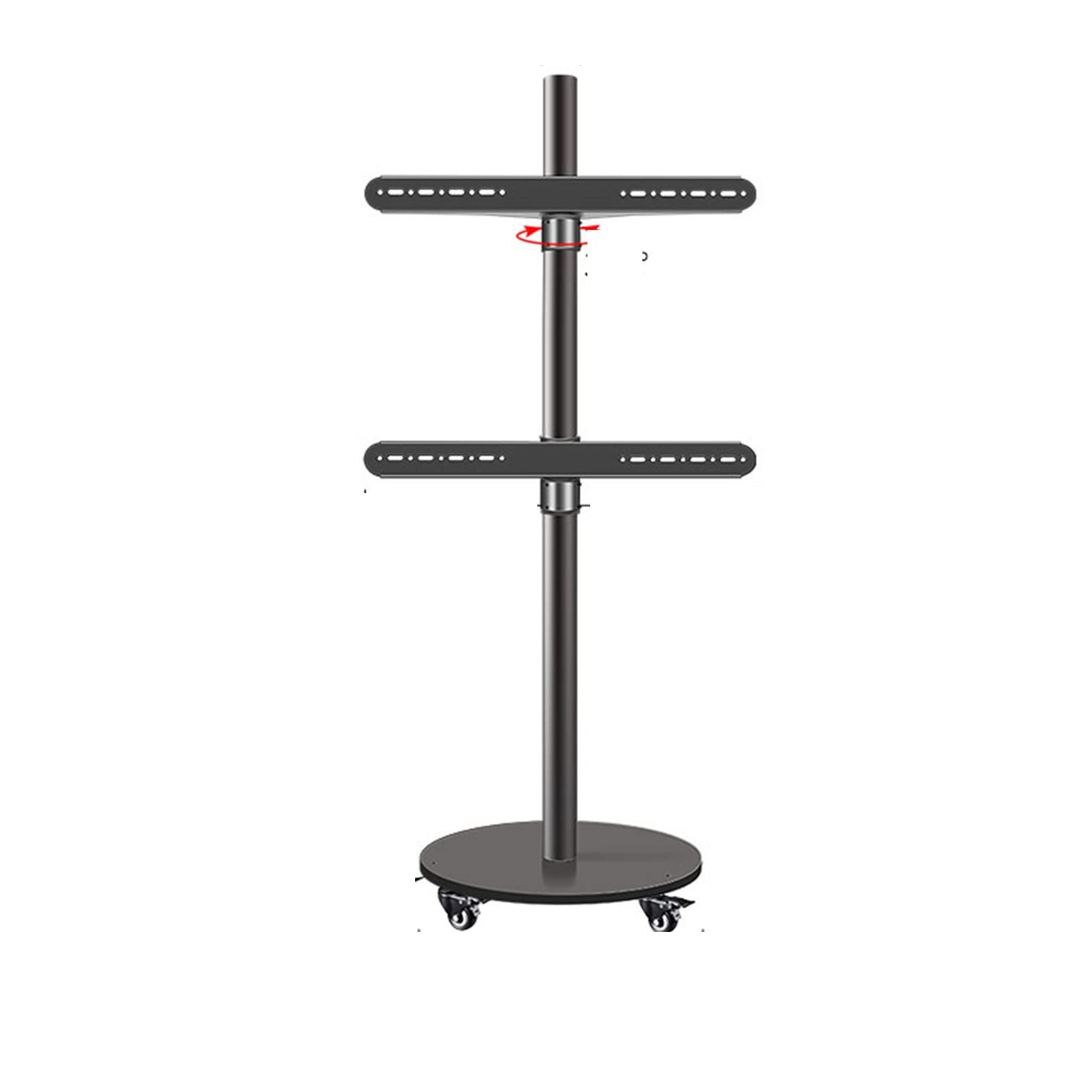 DFGHNBVC Universal Tv Stand, Tv Mounttv Computer Monitor Horizontal And Vertical Rotating Bracket Floor Mobile Cart Live Video Business Meeting Rack With Goods