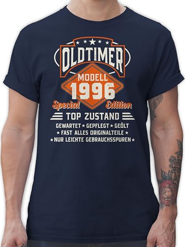 T-Shirt Herren - Oldtimer Modell 1996 I Geschenk 30. Geburtstag I Dreißigster I 30er - L - Navy Blau - lustige Geschenke zum 30 30ig Shirt 30th Birthday 1993 Shirts Thirty Tshirts männer