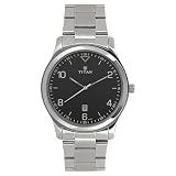 Titan Black Dial Analog Watch with Date Function for Men