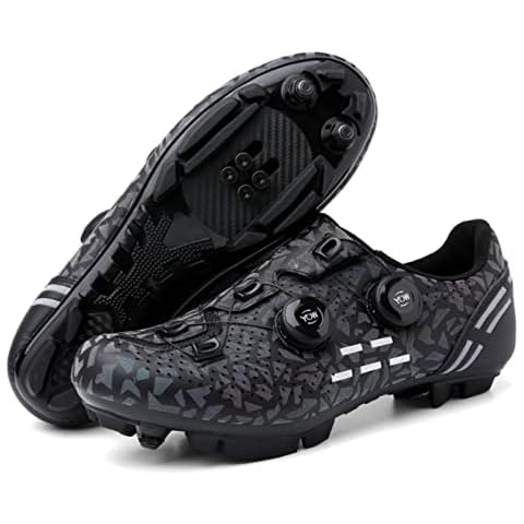 Mens MTB Cycling Shoes SPD Mountain Bike Shoes Road Bike Shoes Breathable Outdoor Cycle Shoes Compatible with SPD Cleats Cover