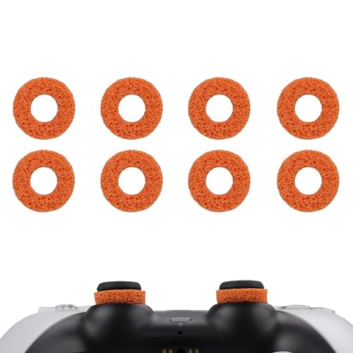 Image of MOLOPPO 8 PCS Precision Rings Kit for PS4, for PS5, for Xbox-Orange | for PS5 Accessories, for Xbox Accessories, Gaming Controller Enhancer