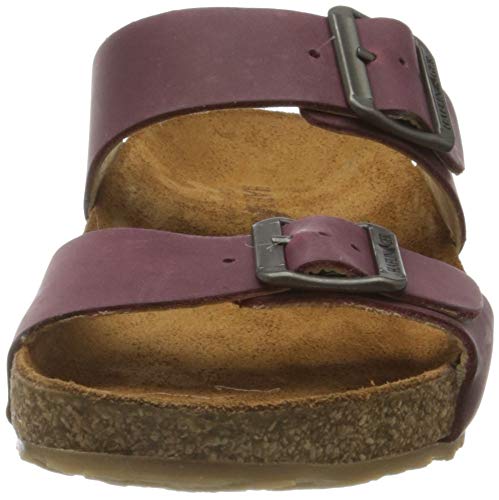 Image of HAFLINGER Andrea Elegant Leather Sandals with Rubber Sole and Cork Latex Footbed Unisex