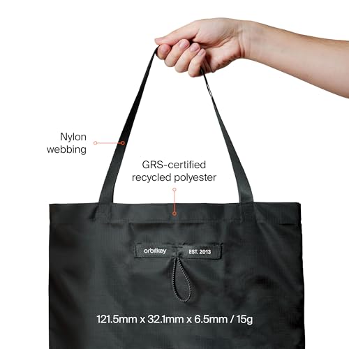 Orbitkey Foldable Tote Bag - Black 5