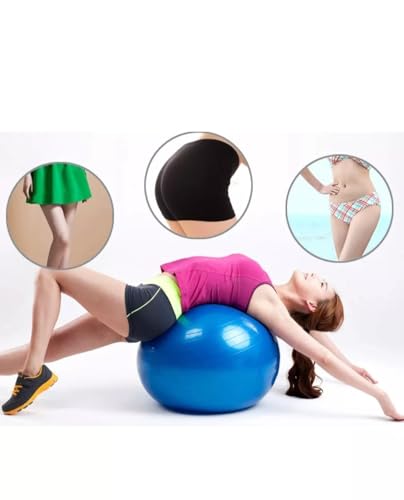 LIZZIE JACOBS Gym Ball Exercise Fitness Swiss Yoga Pregnancy Birthing Ball Anti Burst and Slip Resistant 65cm Ball With Pump for Yoga, Labour, Pilates, Fitness, Stability - Image 4