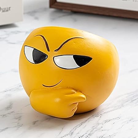 Amazon Co Jp Jiajbg タバコの灰皿 漫画ミニ絵文字パック灰皿 セラミック素材 興味深い人格ファッション装飾飾り 同僚のための良い贈り物 喫煙者 黄色 Yeah ハンサムヌル Wit 腕時計