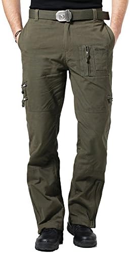 Free Knight Men's Combat Tactical Casual Cargo Trousers Outdoor Sport Army Pants (Size 31, Army Green)