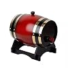 Eiken Vat, Eiken Vat 3 Liter Vintage Hout Eiken Hout Vat Voor Bier Whiskey Rum Poort,C