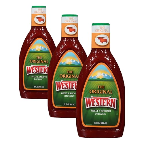 Western Original Sweet and Smooth French Salad Dressing, 15 fl. oz. (Pack of 3)