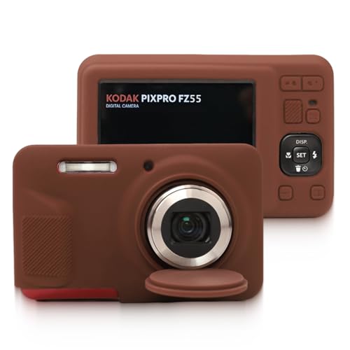 Funda de silicona para cámara Kodak PIXPRO FZ55 color café