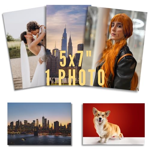 Best Photo Printing Service - Premium Quality Professional Custom Photo Prints in Sizes 3.5x5, 5x7, 6x4, 8x10, 11x14, 11x17, 13x19 inches on Glossy or Matte Paper (1, Matte, 5x7)