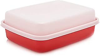 Vintage Tupperware Season Serve Jr. Marinade Keeper #1518-4 Paprika - Microwave Safe Container with Clear Frosted Top