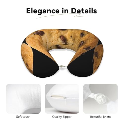 Almohada cervical Polycotton Negro con soporte miniatura 4