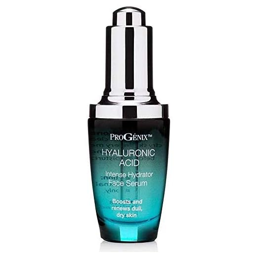 Progenix Hyaluronic Acid Face Serum Skin Care Booster. Intense Hydrating Serum With Hyaluronic Acid, Organic Aloe Vera, Vitamin E For Dry Skin & Fine Lines. 1 Fl Oz