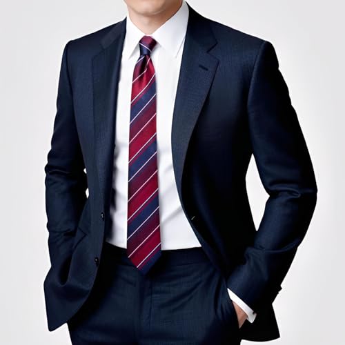 Image of Hi-Tie 70 inches Ties for Men Silk Extra Long Necktie and Pocket Square Cufflinks Set Men Big and Tall Tie Business