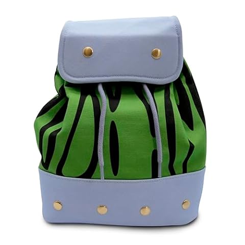 ABYSTYLE One Piece Portgas D.Ace replika plecaka, jednoczęściowy cosplay, zielone płótno w paski zebry, 35 x 30 x 12 cm