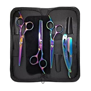Kit Barbeiro Aço Inox Cabeleireiro Tesouras Navalha Pentes Barbearia Corte