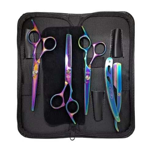 Kit Barbeiro Aço Inox Cabeleireiro Tesouras Navalha Pentes Barbearia Corte Masculino Profissional Barbeiro Cabeleireiro - Upshop (Tesoura Boreal)