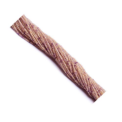 Perles en amétrine naturelle 2mm pour fabriquer vos bijoux personnalisés