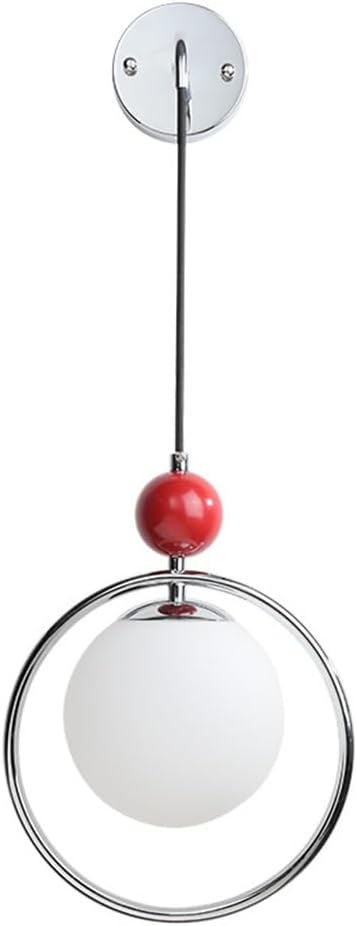 Bedroom Headboard Wall Lamp Round Ball Cream Atmosphere Lamp Wall Lamp Small Chandelier Living Room