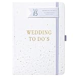 Busy B Wedding To Do Book - A5 size white & gold wedding organiser, One Size