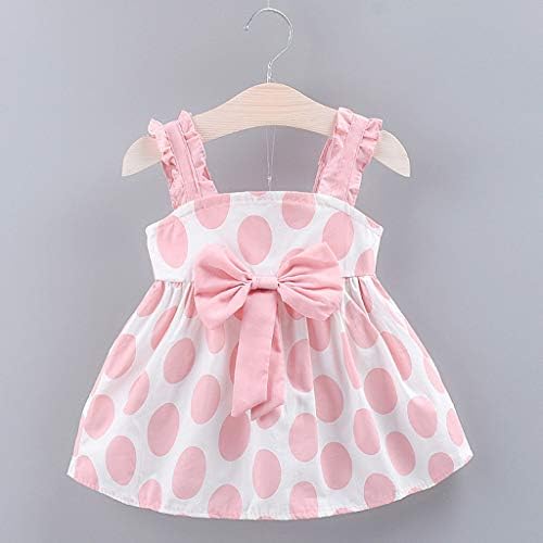 2piece Baby Cherry Allover Bow Decorative Dress And Hat, 45 OFF