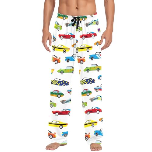 susiyo Cool Race Cars Men's Pajama Pants Cotton Pajama Bottoms Sleepwear PJ Pants Lounge Pants with Pocket Drawstring2