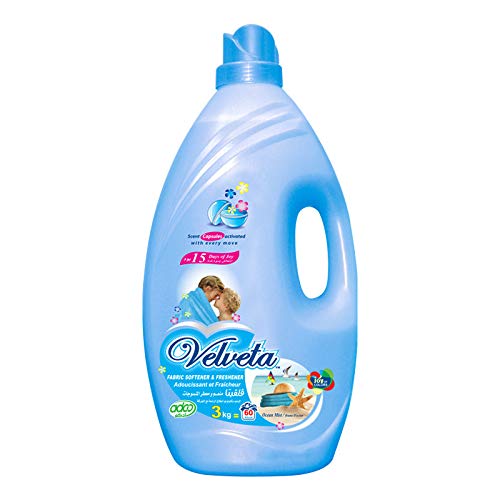 Velveta fabric softener with ocean mist scent, 3 kg