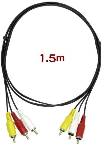 Amazon Rcaケーブル 1 5ｍ 赤白黄 ビデオケーブル スタンダード Shin S Rcaケーブル