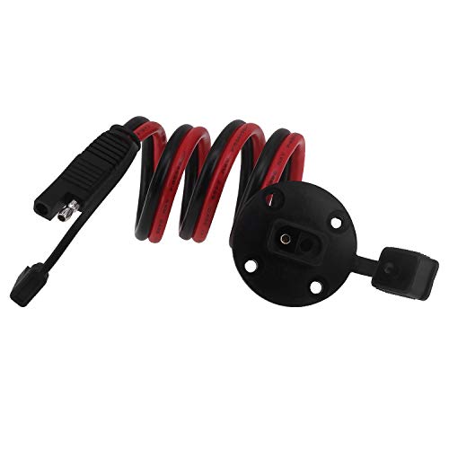 Yeebline 10 Awg Sae Cable Connector, Sae Socket Chassis Wire, 60Cm Sae To Sae 2 Pin Quick Disconnect With Cap Power Automotive Panel Extension Cable For Solar Panels (Sae-Sae) #TOP2