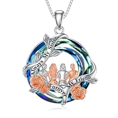 A-4 Sister-Letter-Blue Crystal