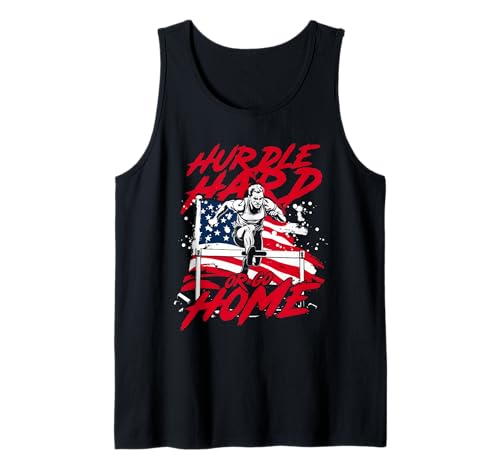 Vallas Vallista Hurdle Hard Or Go Home Camiseta sin Mangas