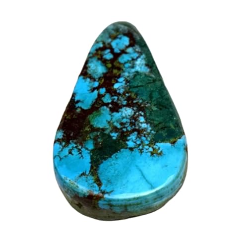 Turquoise naturelle bricolage bijoux : cabochon poire 21mm pour bague et collier diy