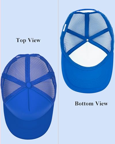Image of Gelante Sublimation Blank Trucker Hats - Polyester Foam Mesh Snapback Baseball Cap