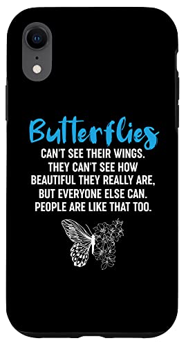 Butterflies Can't See Their Wings - Motivational �X�}�z�P�[�X iPhone XR �p