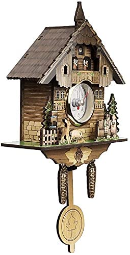 Amazon.co.jp: 鳩時計 6インチ 伝統的な黒い森の鳩時計 アンティーク